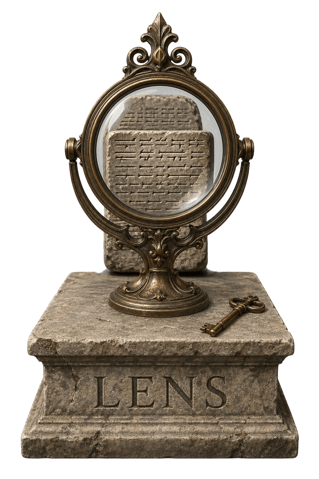 LENS magnifying glass artifact